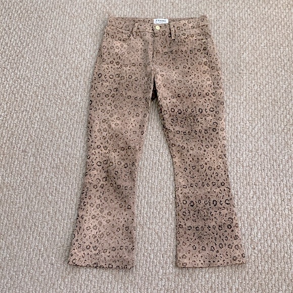 Frame Le Crop Mini Boot in python print - Picture 4 of 16